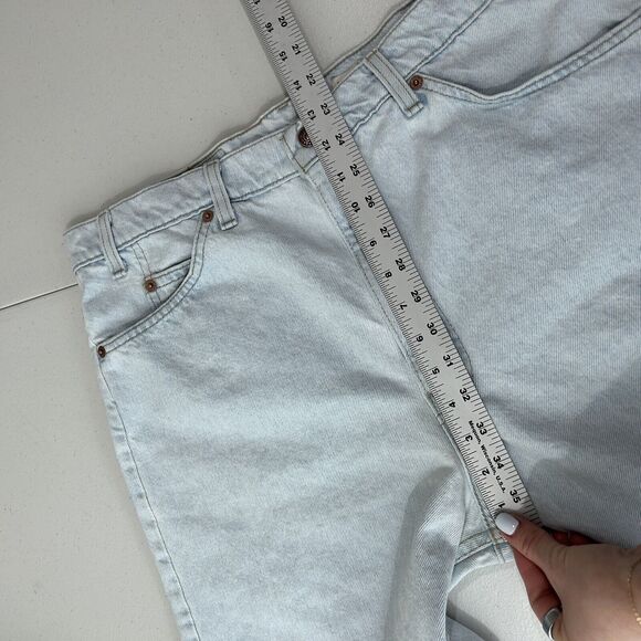 Vintage Levi’s 572 Denim Shorts Mens 38 Blue Orange Tab USA Made 90s Dad Y2K - Picture 10 of 12